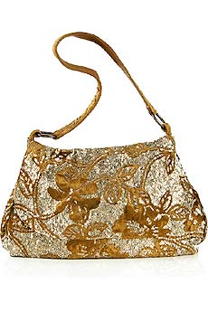 Irma sequined velvet bag