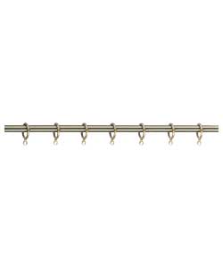 Antique Curtain Pole and Fittings - Brass