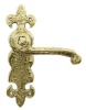 Style Brass Bathroom Door Handles 190x55mm 2450