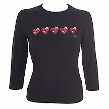 Black hearts t-shirt