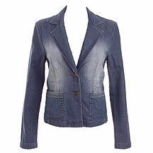 Blue denim blazer