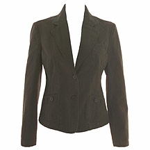 Chocolate cotton faded blazer