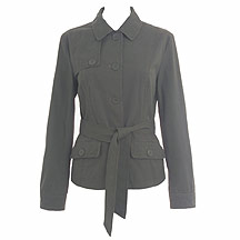 Khaki belted jacket