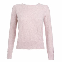 Pale pink pointelle jumper