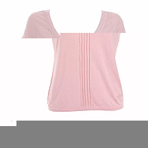 Pink v neck jersey top