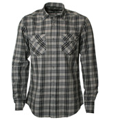 Grey and Black Check Long Sleeve