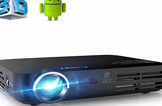 APEMAN LED Pico Projector HD DLP Portable 3D Bluetooth Projector Built-in Wi-Fi and Andriod 4.4 1280*800 Native Resolution 30000 hours LED life