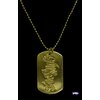 Dog Tag Logo Pendant & Chain (Gold)