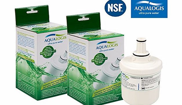 Aqualogis 2 x Samsung Fridge Filter Compatible AL-093F Fits as DA29-00003F