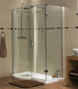 Aquaspace B-Shape Walk In Shower Enclosure Right Hand Entry