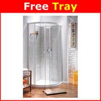 White 900mm Quadrant Shower Enclosure and Tray