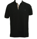 Black Pique Polo Shirt