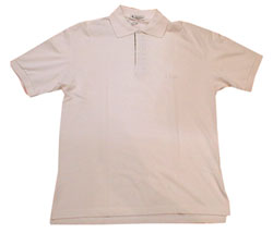 Check trim placket polo