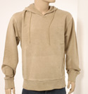 Aquascutum Mens Camel Drawstring Hooded Sweatshirt