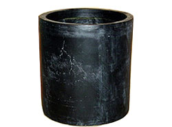 Arboreta Black Resin Round Straight Planter Small