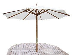 Arboreta Garden Parasol 2.1M Cream