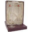 Arcadia Pair of Wedding Anniversary Champagne Glasses