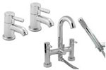 Avus Tap Pack 2 - Basin Taps and Deck Bath Shower Mixer