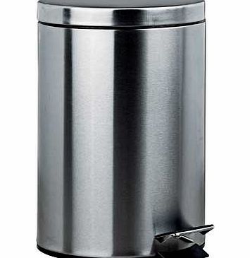 12 Litre Pedal Kitchen Bin - Silver