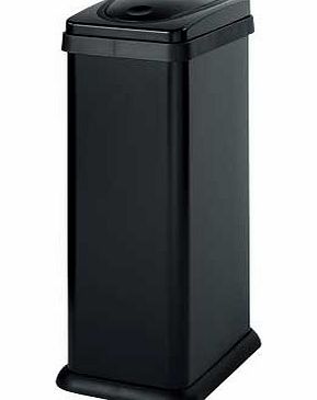 Argos 30 Litre Rectangular Press Top Kitchen Bin - Black