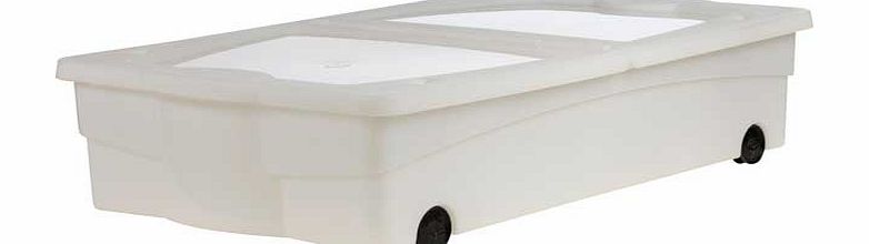 Argos 32 Litre Lidded Wheeled Plastic Underbed Storage