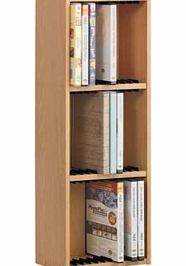 33 DVD Media Storage Unit - Beech Effect