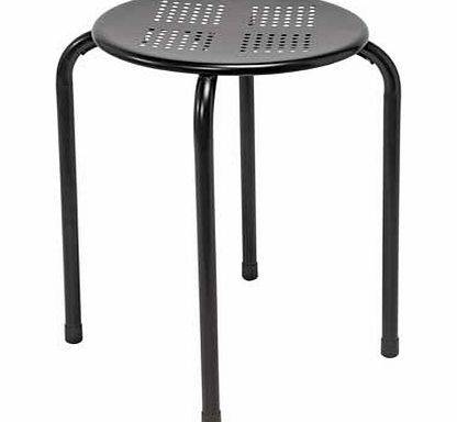 Argos Black Stacking Dining Stool