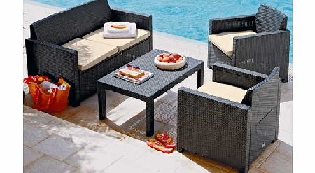 Argos Merano 4 Seater Rattan Effect Patio Furniture Set