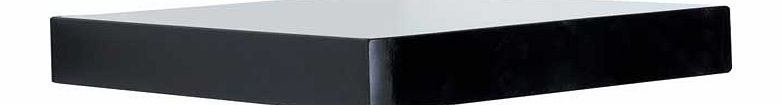 Pair of Corner Floating Shelves - Black