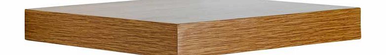 Pair of Corner Floating Shelves - Oak Effect