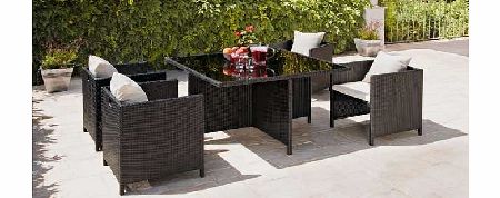 Argos Rattan Effect 4 Seater Cube Patio Furniture Set