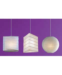 Value Range 3 Pack Paper Shades - Natural