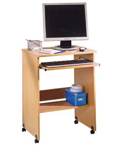 Argos Value Range Beech Effect Computer Desk