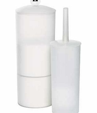 Argos Value Range Toilet Brush and Roll Holder -