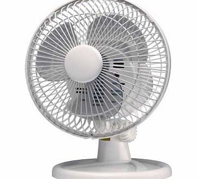 Argos Value Range White Oscillating Desk Fan - 7