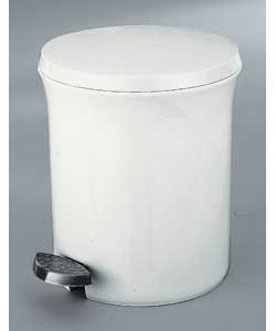 Value White Pedal Bin