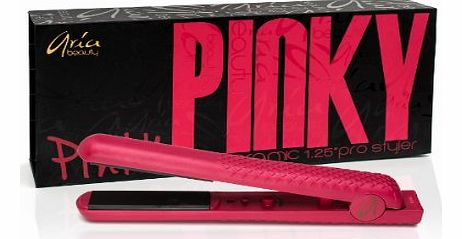 Aria Beauty 1.25-inch Ceramic Hot Pink Iron Hair Straightener