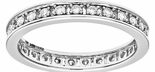 18ct White Gold Half Carat Diamond Full Eternity Ring