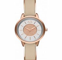 Armani Exchange Ladies Smart Olivia Rose Gold