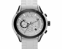 Armani Exchange Mens Active White Chronograph