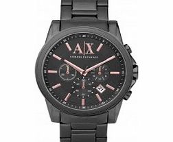 Armani Exchange Mens Smart Banks Grey IP