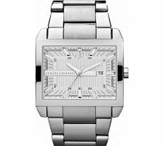 Armani Exchange Mens Smart Tenno White Silver