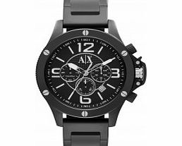 Armani Exchange Mens Street Well Worn Black Watch