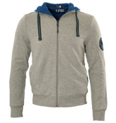 Grey and Royal Blue Reversible Full Zip