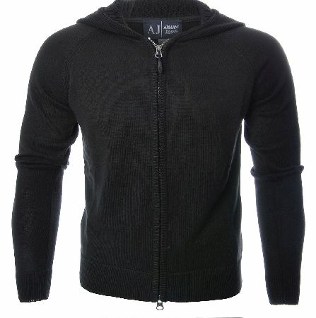 Armani Jeans Back Logo Hooded Top