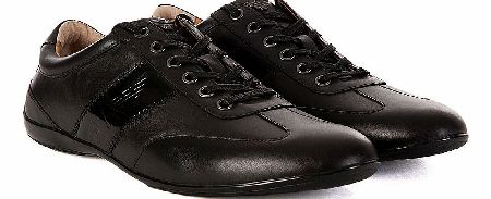 Armani Jeans Black Side Embossed Sneakers