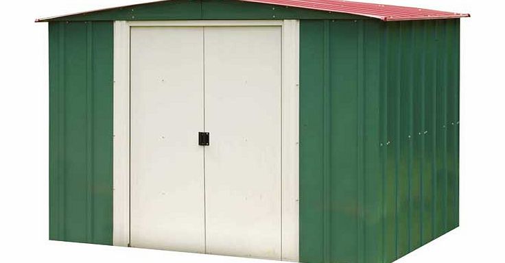 Arrow Apex Metal Garden Shed - 8 x 6ft