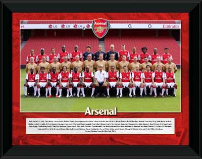 and#8211; 2007/08 framed squad line-up presentation