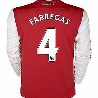 Arsenal Home Shirt Nike 2011-12 Arsenal Nike L/S Home Shirt (Fabregas 4)