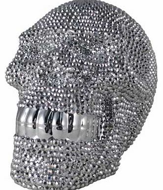 Star Studded Silver Skull - Small